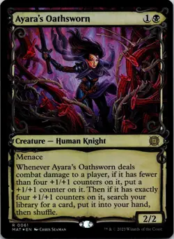 Ayara's Oathsworn (Showcase) 61 March of the Machine: The Aftermath mtg Foil NM - Image 1