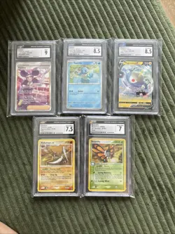 Lot Of 5 Mixed CGC Graded Pokemon Cards - Image 1