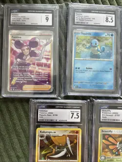 Lot Of 5 Mixed CGC Graded Pokemon Cards - Image 2