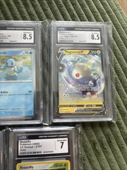 Lot Of 5 Mixed CGC Graded Pokemon Cards - Image 3