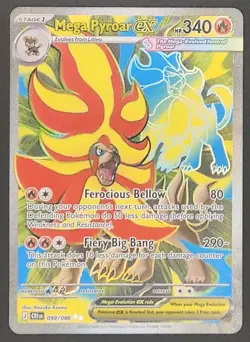 Mega Pyroar ex 099/086 Ultra Rare Chaos Rising Pokemon TCG - Image 1