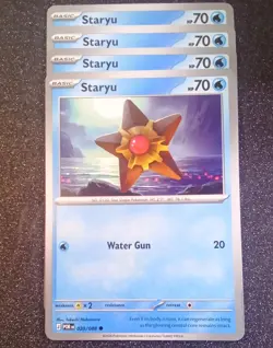 Pokemon TCG 4x Staryu 020/088 Perfect Order Playset NM - Image 1