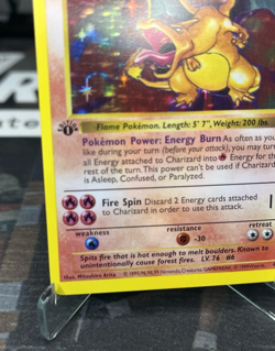 1st Edition Shadowless Charizard 4/102 Base Set Holo Pokemon /PRXY Fan Version - Image 5