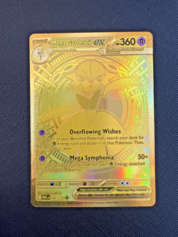 Mega Gardevoir EX Mega Hyper Rare Gold 187/132 Mega Evolution Pokemon - Image 1