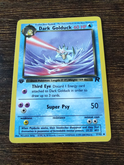 Dark Golduck 37/82 1st Edition Team Rocket Non Holo Pokemon Card - Image 1