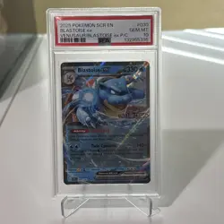 Pokemon Scarlet & Violet Stellar Crown Blastoise EX 30/142 Stamped Promo PSA 10 - Image 1