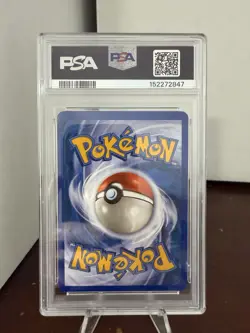 2006 POKEMON EX DRAGON FRONTIERS AMPHAROS #1/101 REVERSE STAMPED HOLO PSA 7 - Image 2