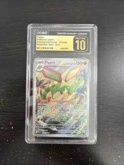 2025 Pokemon Mega Evolution Phantasmal Flames Flygon #101 CGC 10 Pristine Pfl - Image 1