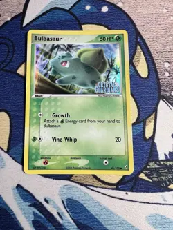 Bulbasaur 46/100 Pokemon EX Crystal Guardians 2006 Reverse Holo Rare Stamped DMG - Image 1