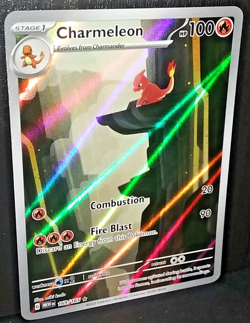 POKEMON SCARLET & VIOLET 151 - CHARMELEON #169/165 - ILLUSTRATION RARE (NM) - Image 1