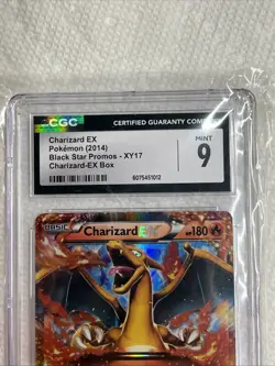 2014 Pokemon Charizard EX Black Star Promo XY17 CGC 9 Free Shipping - Image 2