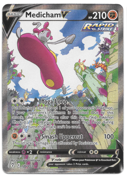 Medicham V 186/203 - Evolving Skies - Pokemon TCG - Alternate Art Ultra Rare NM - Image 1