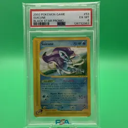 2002 Pokemon Game Suicune Black Star Promo #53 PSA EX-MT 6 🔥 - Image 1