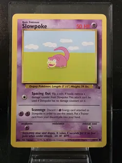 Slowpoke 1999 Fossil 55/62 LP Pokemon TCG - Image 1