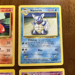 Pokemon Base Set Pokemon Card Lot Of 4 Charmeleon, Wartortle, Haunter, Kadabra - Image 3