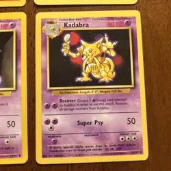 Pokemon Base Set Pokemon Card Lot Of 4 Charmeleon, Wartortle, Haunter, Kadabra - Image 5