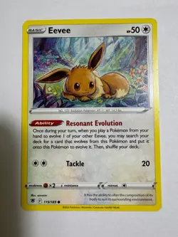 Eevee 119/189 Common Astral Radiance Pokemon Near Mint - Image 1