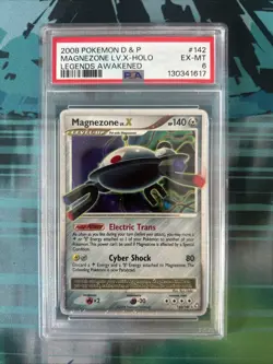 2008 Pokemon Diamond And Pearl Legends Awakened Magnezone Lv X Holo PSA 6 - Image 1
