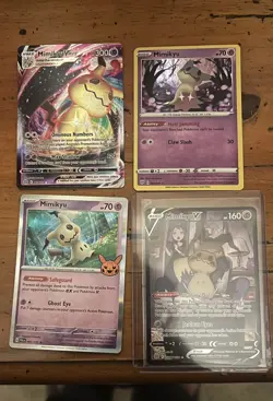 Pokemon Mimikyu V Full Art Ultra Rare Holo TG16/TG30 160 HP Brilliant Stars Lot - Image 1