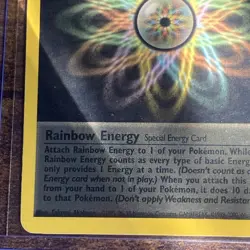 Pokemon TCG Vintage Team Rocket Rainbow Energy Non Holo Rare 80/82 W/ Top Loader - Image 5