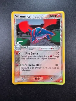 2005 Pokemon Salamence 14/113 Reverse Holo EX Delta Species - Image 1
