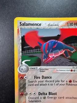 2005 Pokemon Salamence 14/113 Reverse Holo EX Delta Species - Image 2