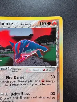 2005 Pokemon Salamence 14/113 Reverse Holo EX Delta Species - Image 3