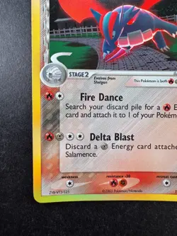 2005 Pokemon Salamence 14/113 Reverse Holo EX Delta Species - Image 4