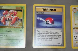 Pokemon Jungle Set 1st Edition Trainer: Poke Ball - Dodrio - Paras - Near Mint - Image 3