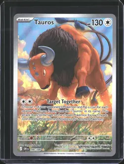 Tauros 096/086 Shiny Rare ME04: Chaos Rising Pokemon NM/M - Image 1