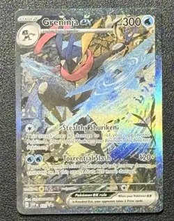 Pokemon Greninja EX 132 SVP Scarlet & Violet Promo Full Art Holo 300HP - Image 1