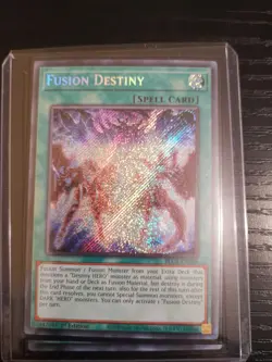 3X FUSION DESTINY PLAYSET SECRET RARE 1ST EDITION BLCR-EN088 YUGIOH! - Image 1