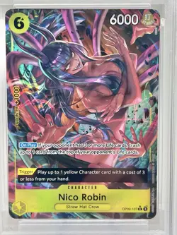 2024 ONE PIECE OP09-EMPERORS IN THE NEW WORLD ALTERNATE ART NICO ROBIN PSA 10 - Image 2