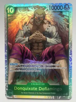 One Piece OP04 Doflamingo OP04-031 SR Base Art Kingdoms of Intrigue ENG NM - Image 1