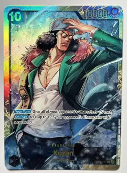 One Piece OP02 Paramount War Kuzan OP02-121 SEC Base Art Original Pen ENG NM - Image 1