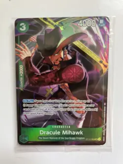 One Piece ST12-003 Dracule Mihawk SR Zoro & Sanji Deck Foil English NM Sealed - Image 1