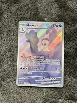 Pokemon TCG Aurorus 092/088 Holo Illustration Rare Perfect Order NM - Image 1