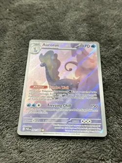Pokemon TCG Aurorus 092/088 Holo Illustration Rare Perfect Order NM - Image 2