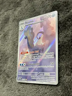 Pokemon TCG Aurorus 092/088 Holo Illustration Rare Perfect Order NM - Image 4