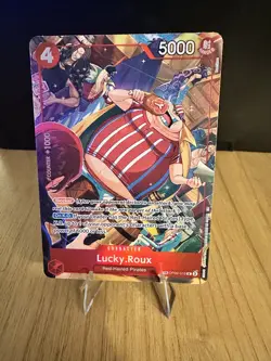 One piece Card Game Lucky.Roux TR alt art Eng OP09-015 A Fist of Divine Speed - Image 1