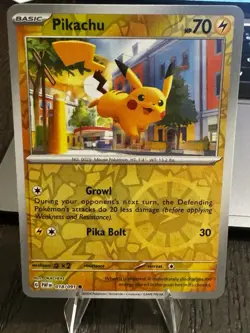 Pokemon - Paldean Fates - 018/091 - Pikachu - Reverse Holo - NM/M - Image 1