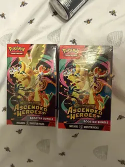 2 Pokemon TCG Mega Evolution Ascended Heroes Booster Bundle Box 6 Packs - Image 1