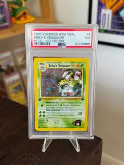 ERIKA'S VENUSAUR 1ST EDITION HOLO 4/132 GYM CHALLENGE POKEMON TCG PSA 7 NM - Image 1