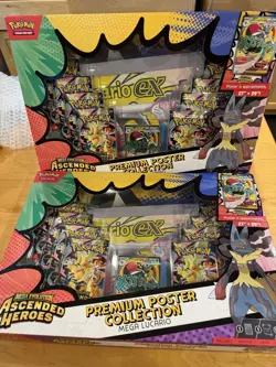 Pokemon Ascended Heroes Premium Poster Collection Mega Lucario EX SHIPS FAST 🔥 - Image 1
