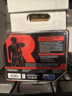 Pokemon TCG: Team Rocket Tin Team Rocket's MEWTWO EX NEW FACTORY SEALED 5 PACKS - Image 2