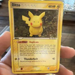 Pokemon TCG Ditto (Pikachu) Delta Species 39/113 Stamped Uncommon 60 HP 2005 - Image 1