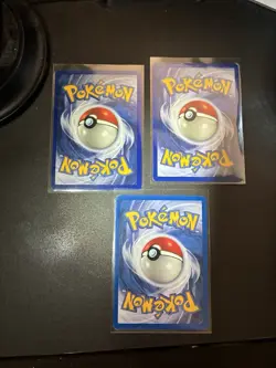 Pokemon Legendary Articuno 17/62, Moltres 27/64, Zapdos 30/64 Fossil Set LP - Image 2