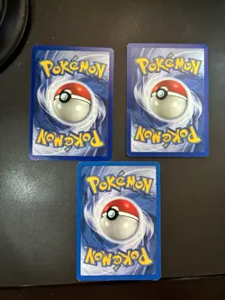 Pokemon Legendary Articuno 17/62, Moltres 27/64, Zapdos 30/64 Fossil Set LP - Image 4