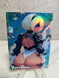 Nier Automata Trading Card Waifu Goddess Story Anime Girl holo Karte Manga Full - Image 1