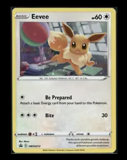 Eevee SWSH212 Near Mint NM Cosmos Holo - Black Star Promo - Pokemon TCG - Image 1